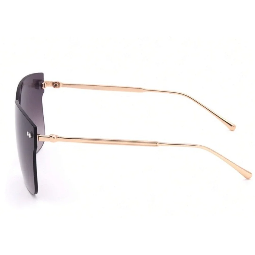 Sunglasses Black Lens Fashion Oversized Shield Sunglasses Luxury Driving Eyewear